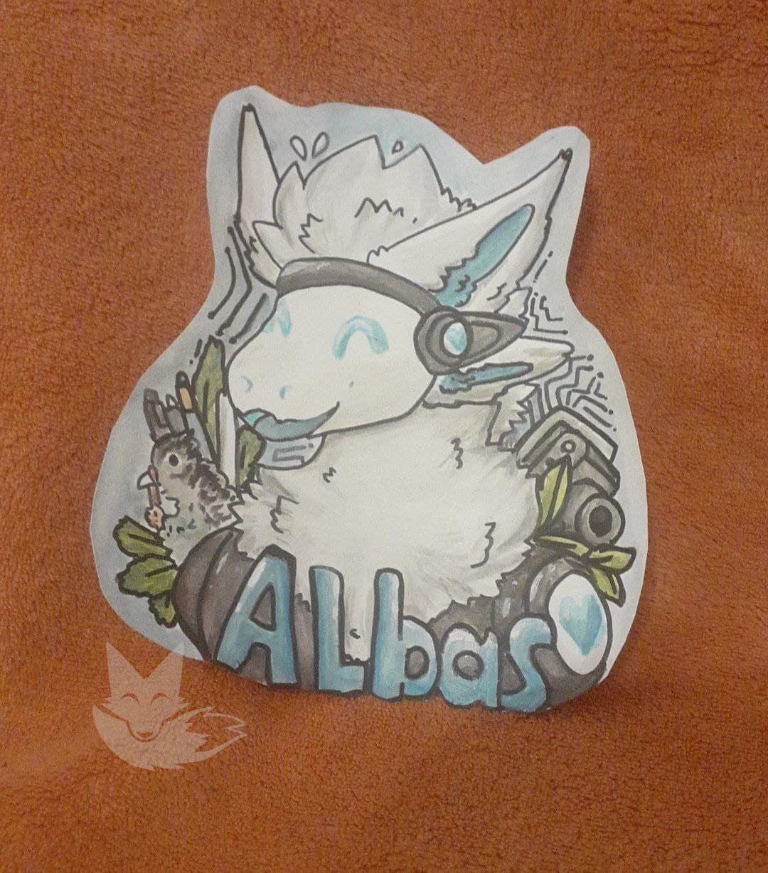 Badge plastifiée A5 peint à aquarelle – Image 6