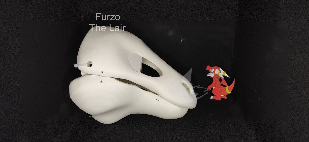 Base de tête Fursuit Dutch Angel Dragon réaliste – Bild 2