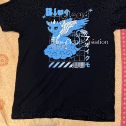 t-shirt Blue Cloud Japan